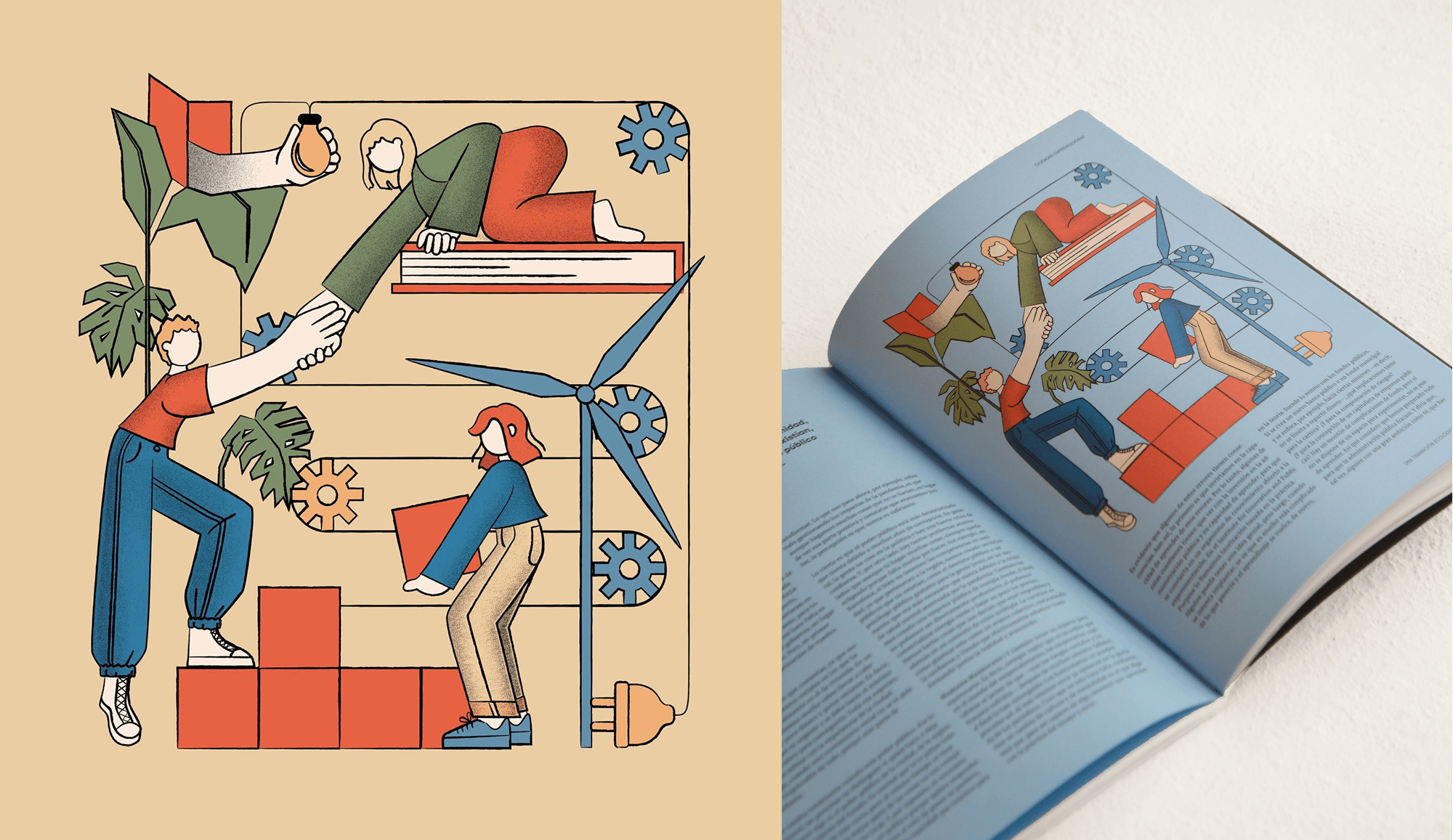 Banner ilustraciones para la revista pública