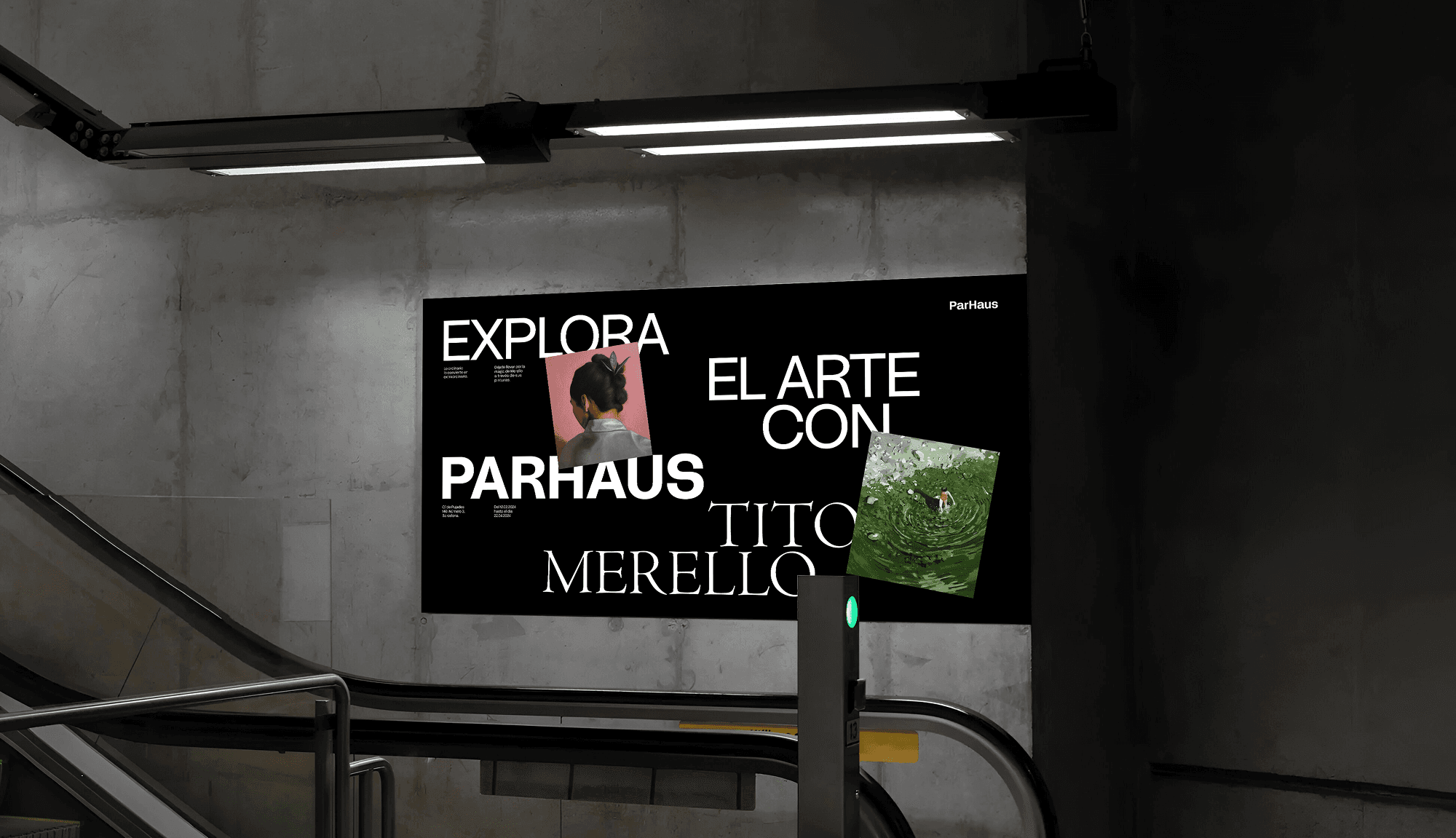 Banner diseñado para un museo de arte contemporáneo