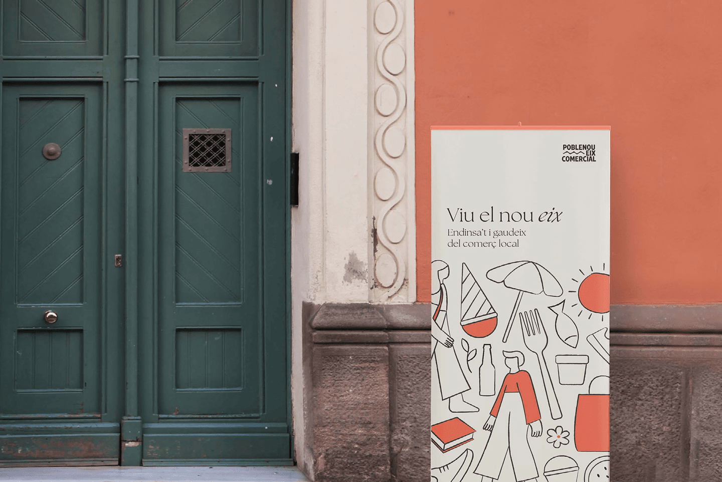 Banner diseñado para el Eix Comercial del Poblenou