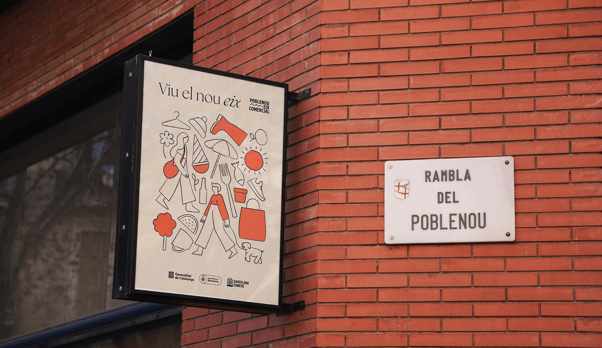 Banner diseñado para el Eix Comercial del Poblenou
