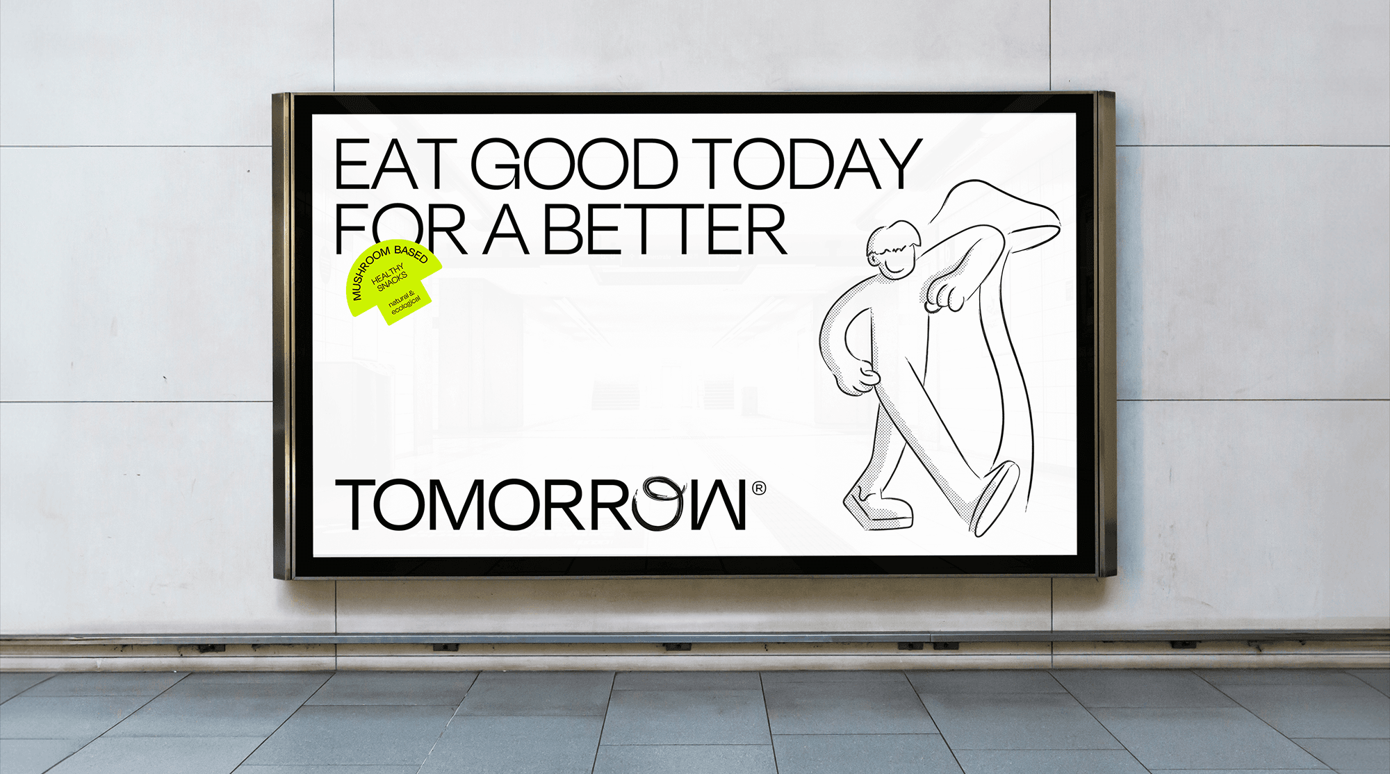 Banner diseñado para una marca de snacks sostenibles