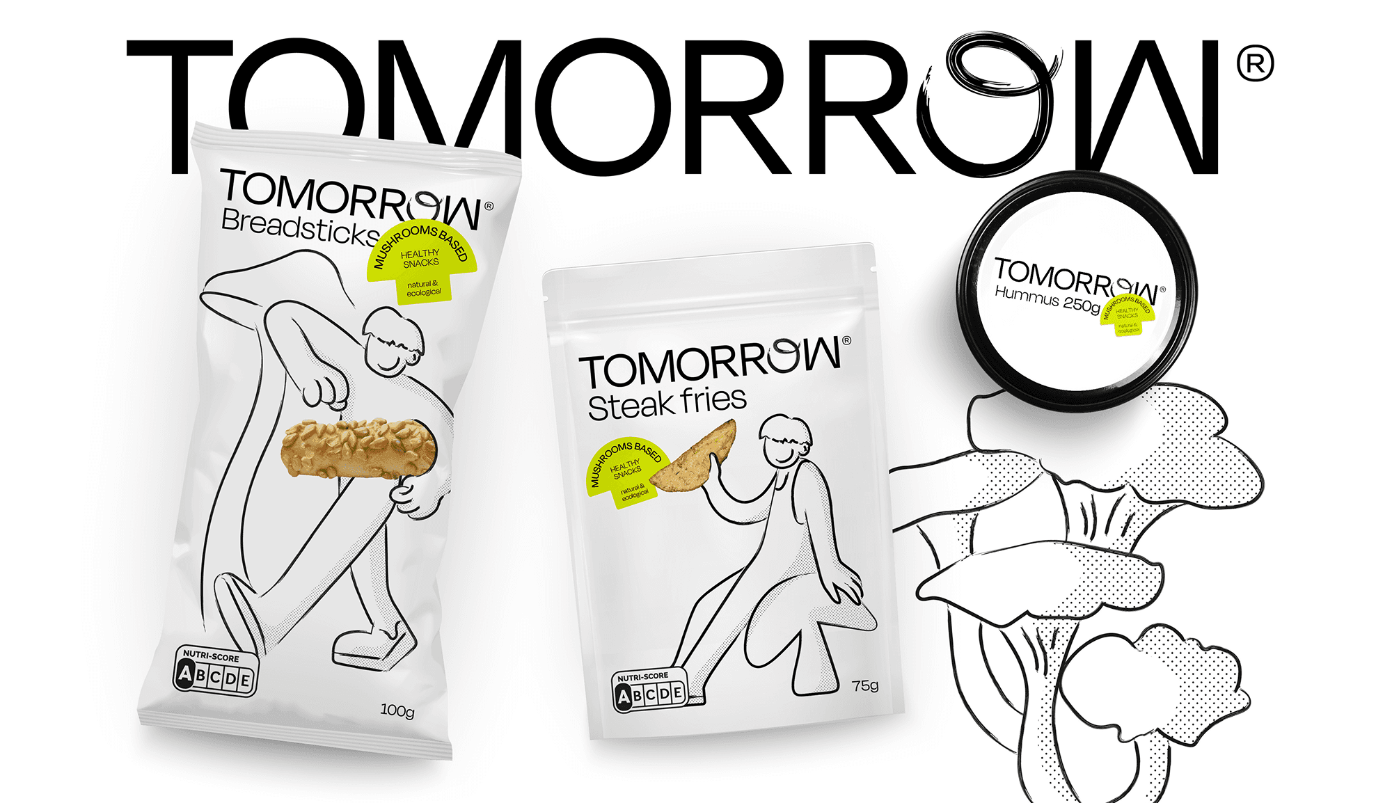Banner diseñado para una marca de snacks sostenibles